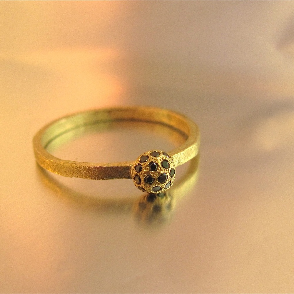 Black diamonds ring.